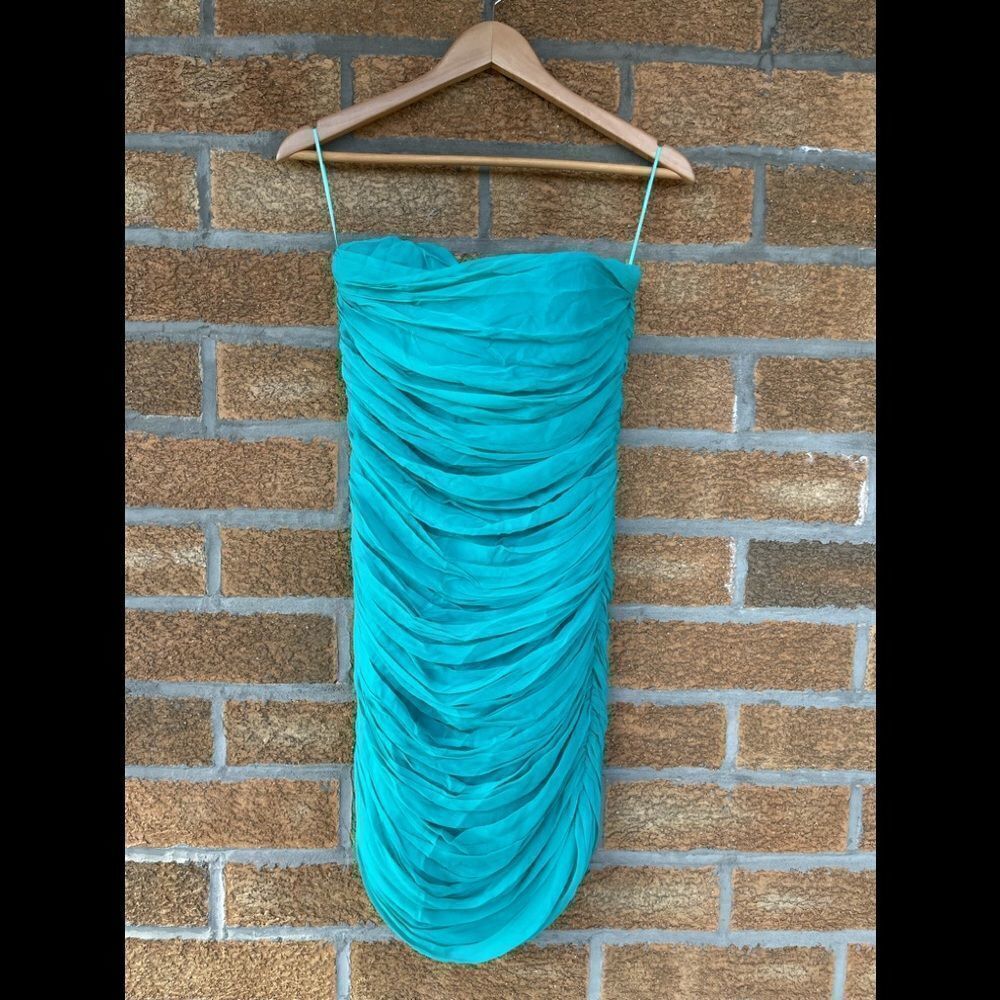 Marley Strapless Ruched Tube dress small